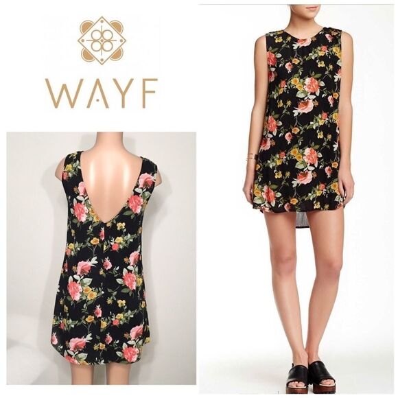 Floral open back sheath dress. NWOT - Picture 1 of 6